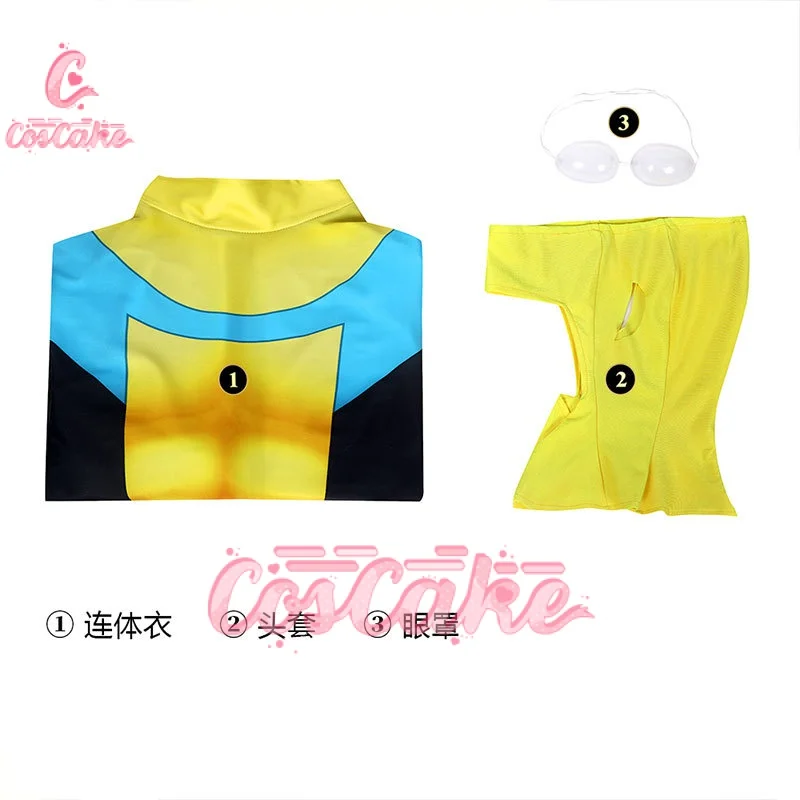 Аниме мультфильм невероятный Марк Грейсон косплей мужской костюм супергерой