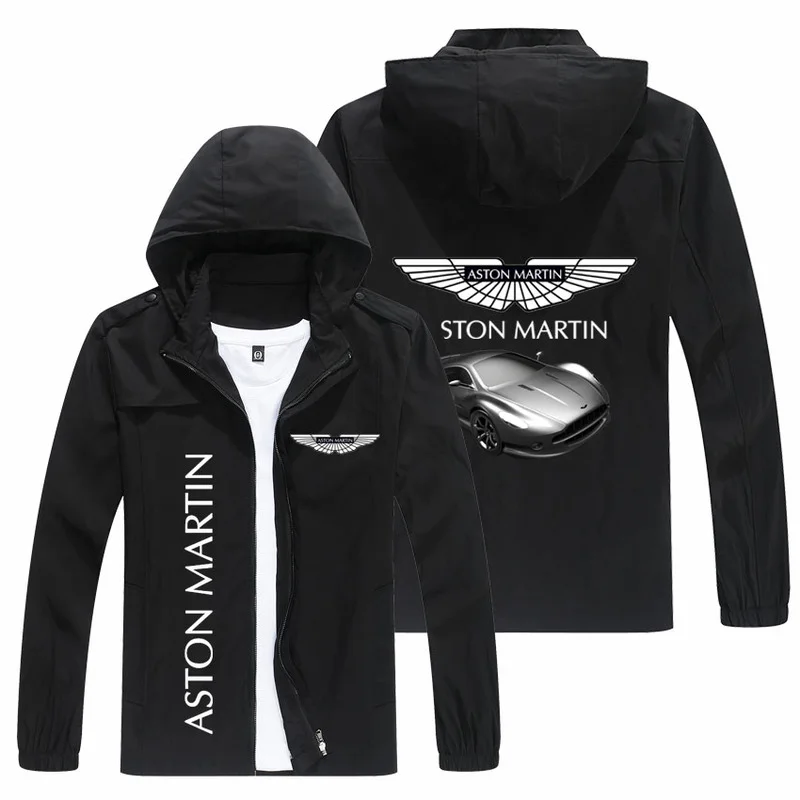 

New Men Jacket ASTON MARTIN Logo Print Zipper Cardigan Jackets Fashion Slim Casual Baseball Uniform Biker Jacket Coat Tops M-XXL