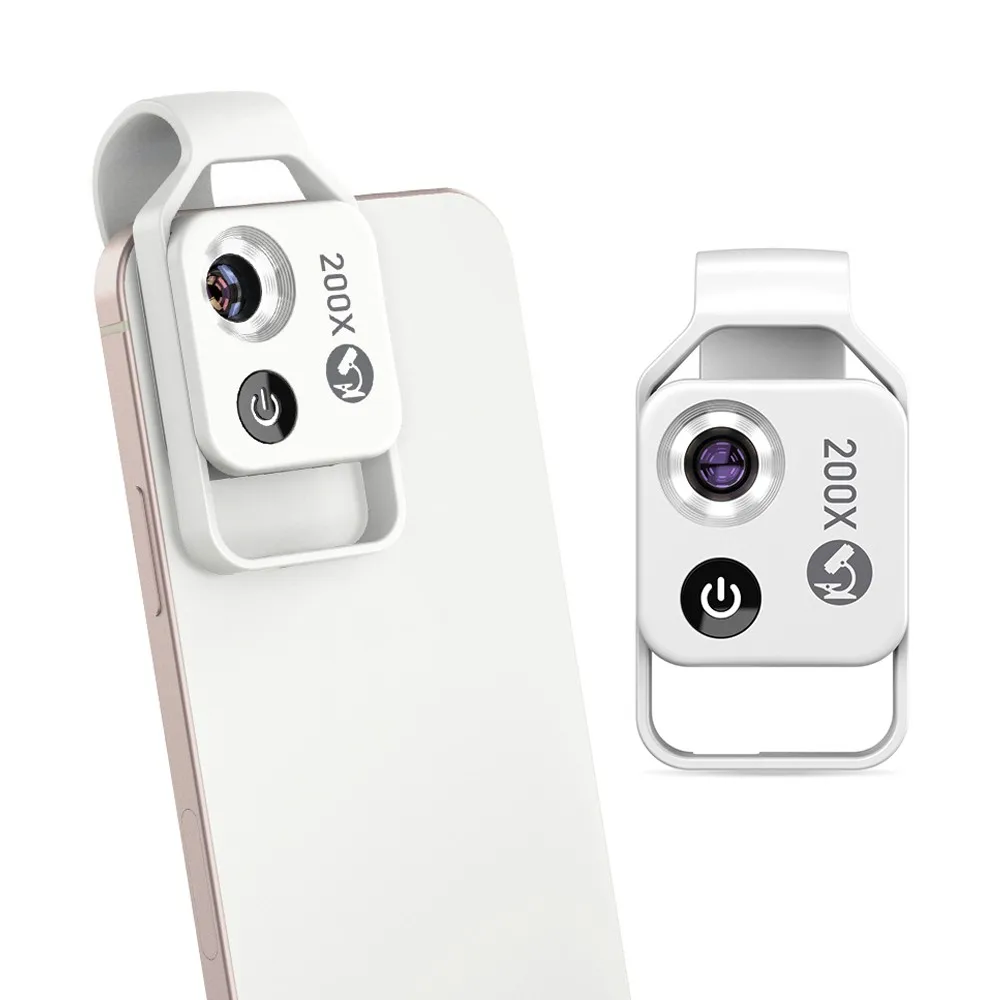 

200X Mini Pocket HD Microscope Mobile Phone Pocket Microscope with CPL Lens Portable Mobile Phone Microscope Phone Accessories