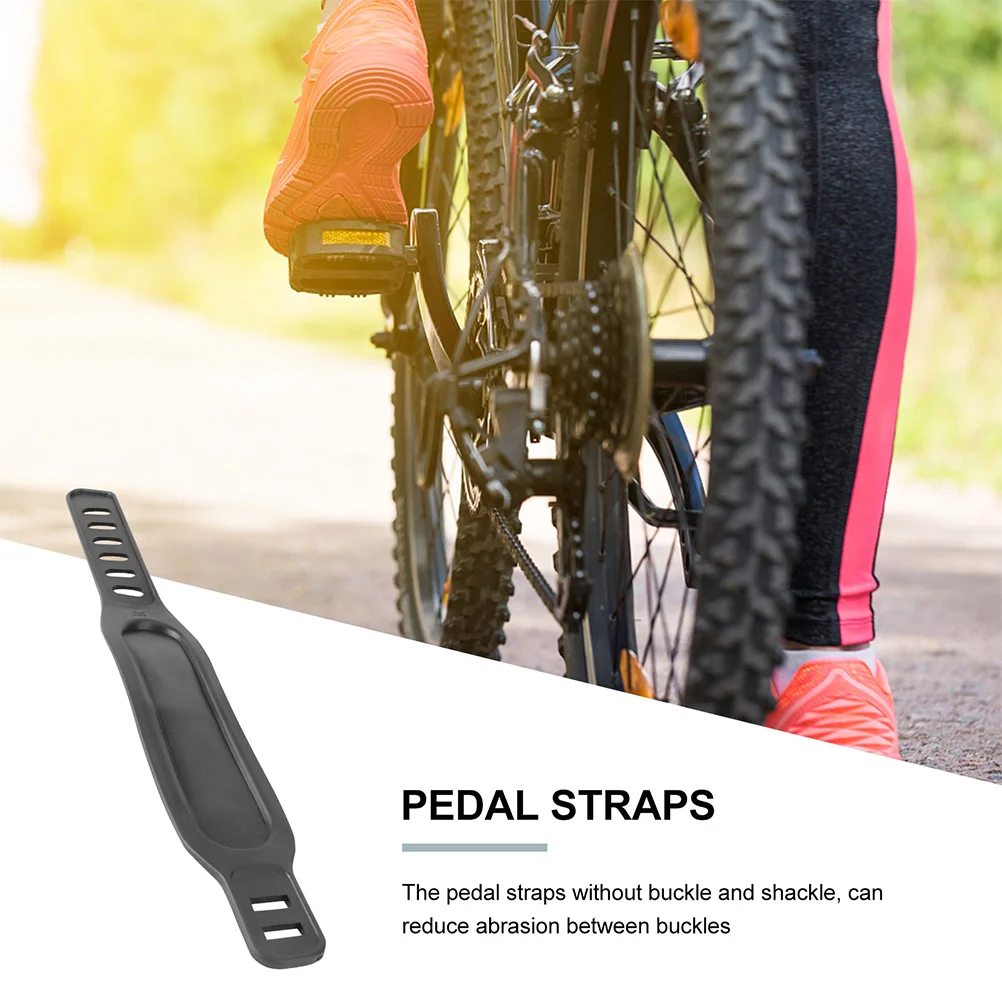 

2 Pcs Bicycle Pedal Strap Workout Bike Rubber Straps Accessories Dynamic Train Pedals Pp Fitness Exercise Belts Fixing Band Gym