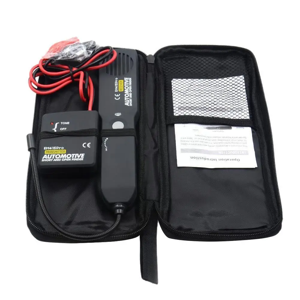 

Automotive Short Cable Tracker Open Wire Finder Universal 6-42V Car Wire Circuit Car Circuit Digital DC EM415 Short Find PR M9C8