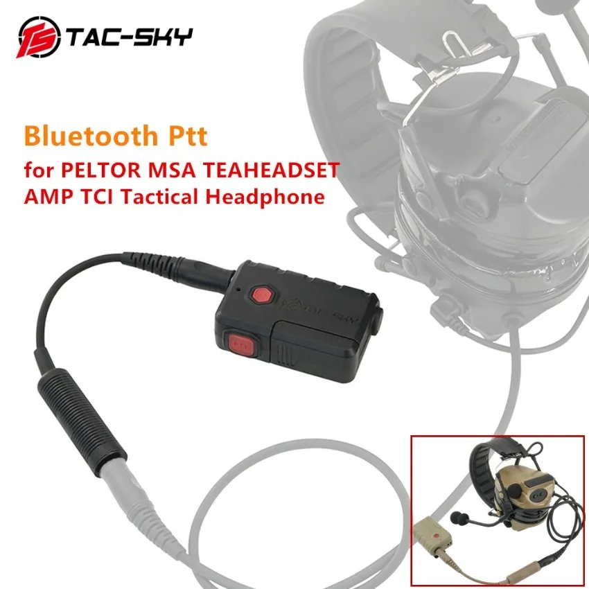 Аксессуары для тактической гарнитуры Bluetooth Ptt для наушников PELTOR/ MSA/ AMP /TCI