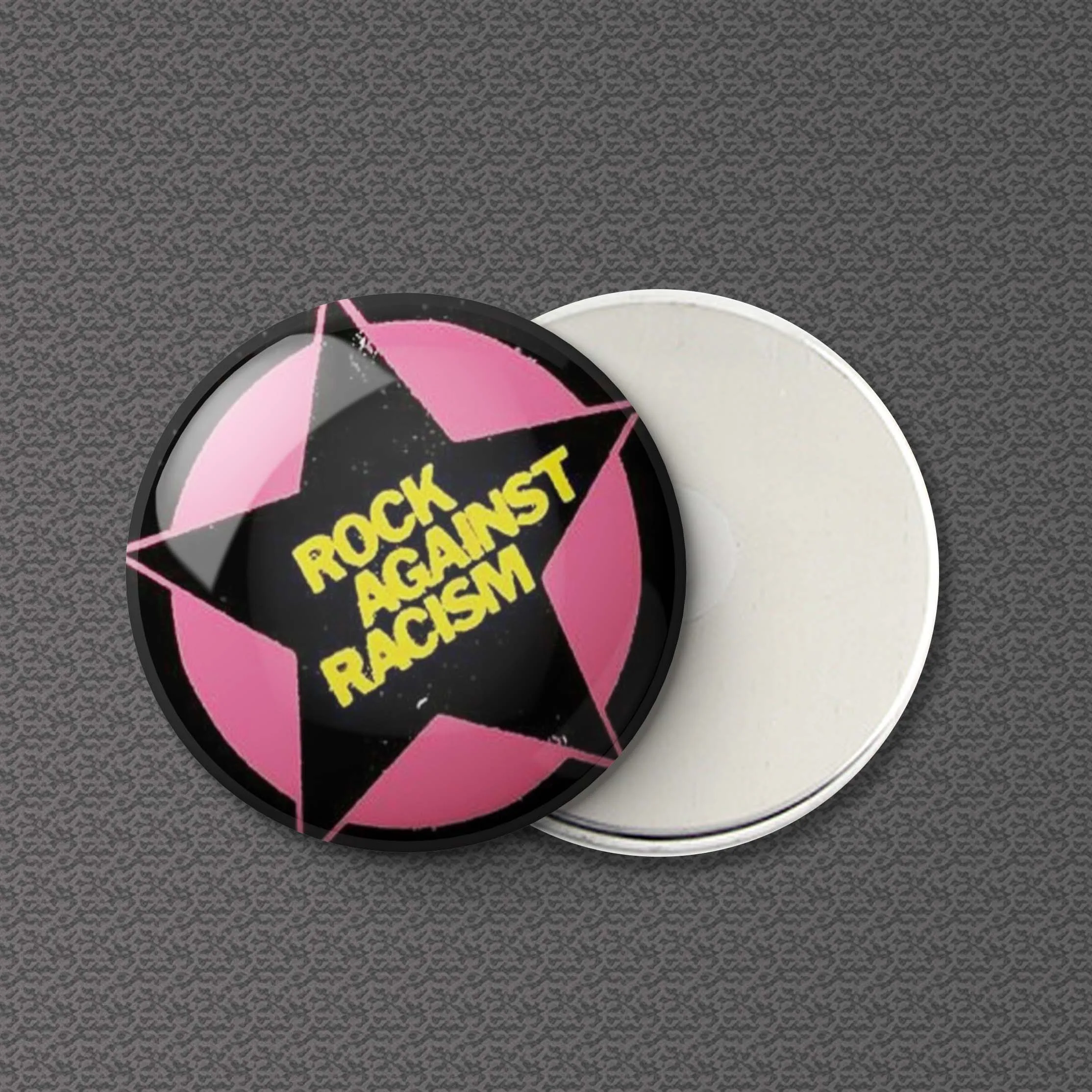 

Rock Against Racism Refrigerator Magnet Metal Fridge Cute Jewelry Funny Women Creative Magnetic Home Gift Cartoon Board