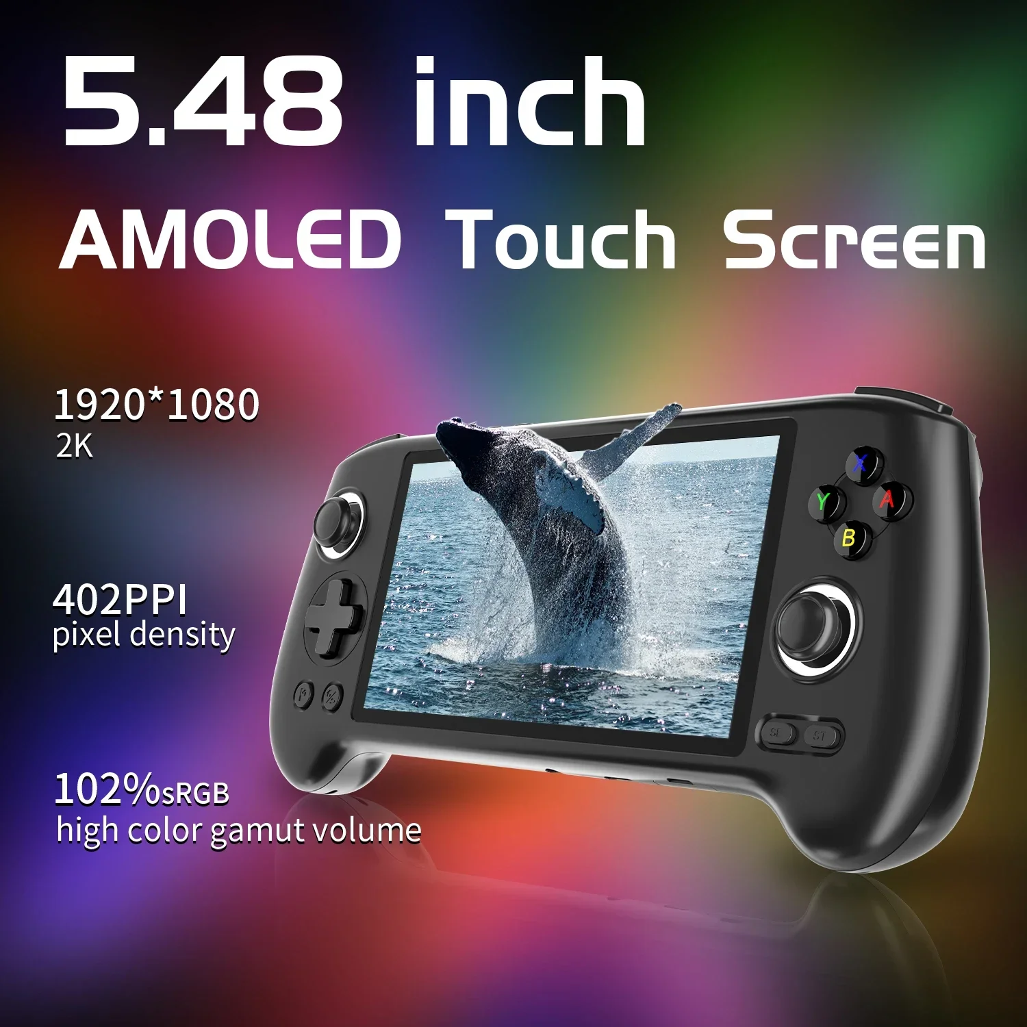 ANBERNIC RG556 Ретро портативная игровая консоль 5.48 дюймовый видео-плеер встроенный