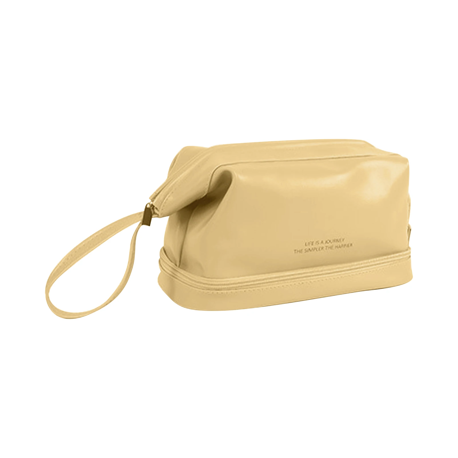 

Travel Organizer Large Capacity Cosmetic Brush Storage Gift Double Layer Eye Shadow Multipurpose PU Leather Fashion Makeup Bag