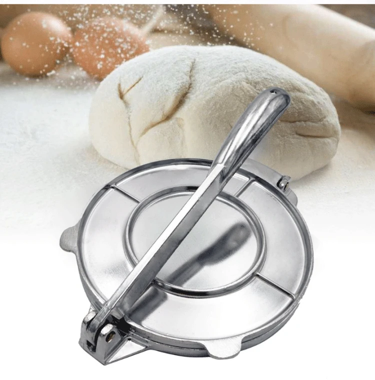 

8in Tortilla Press Aluminium Alloy Manufacturer Corn Tortillas Pasta Pressing Tools Kitchen Supplies Bakeware Tool Accessory