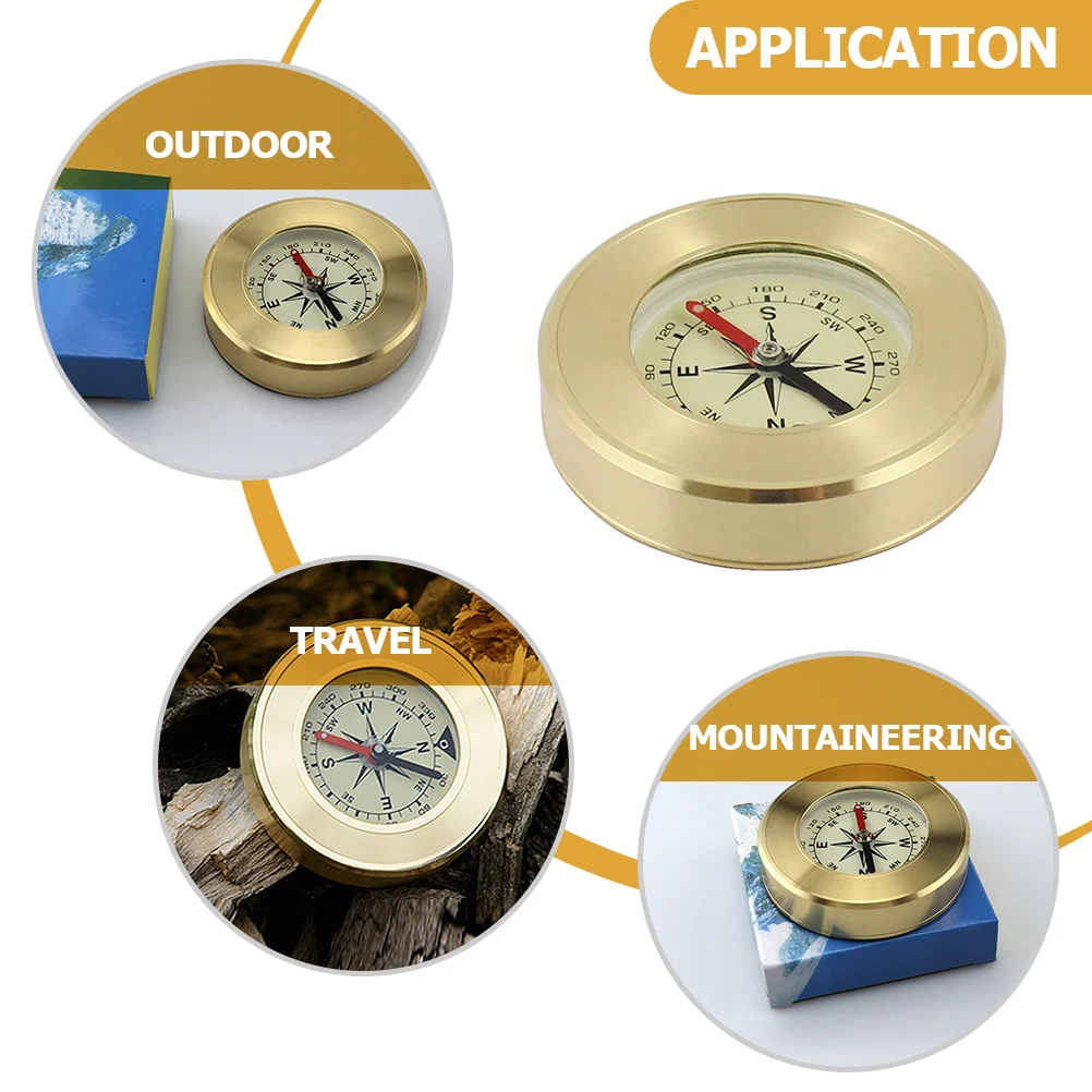 Персонализированный компас уличный игровой набор альпинистский карман золотая