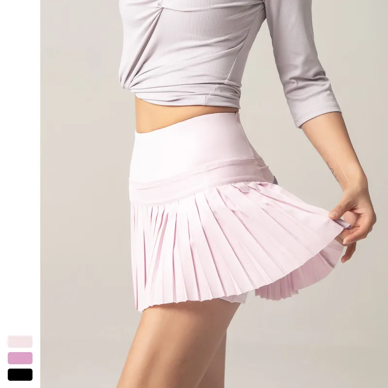 High Quality Women Sports Tennis Skirts Golf Outdoor Dress Fitness Shorts Athletic Running Short Quick Dry Skirt with Pocket