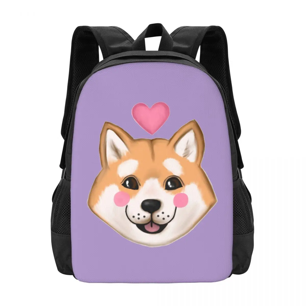 

Простой стильный школьный портфель с милой Шиба-ину для влюбленных щенков, водонепроницаемый вместительный Повседневный Рюкзак, дорожный рюкзак для ноутбука