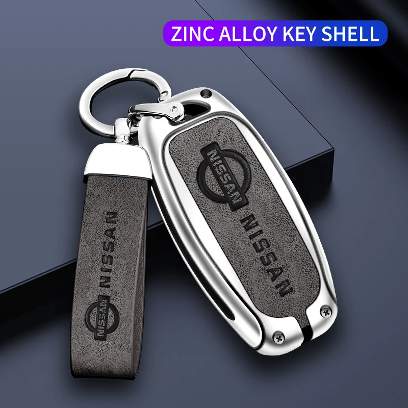 

Car Key Case Shell Auto Emblem Keychain Ring For Nissan Juke Leaf Qashqai Patrol GTR Pathfinder X-Trail Nismo Versa Almera Rogue