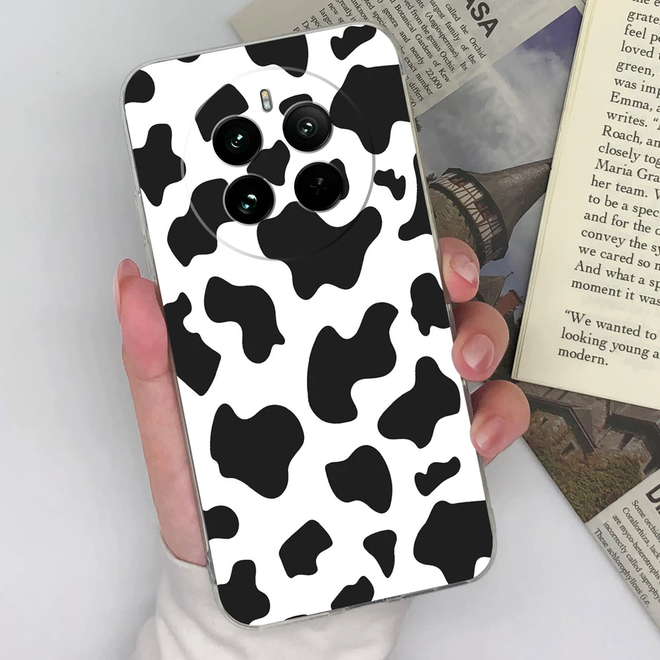 Чехлы для Oppo Realme 12 Pro Plus P1 Rainbow Bear Прозрачный чехол телефона 12Pro ProPlus P чехлы