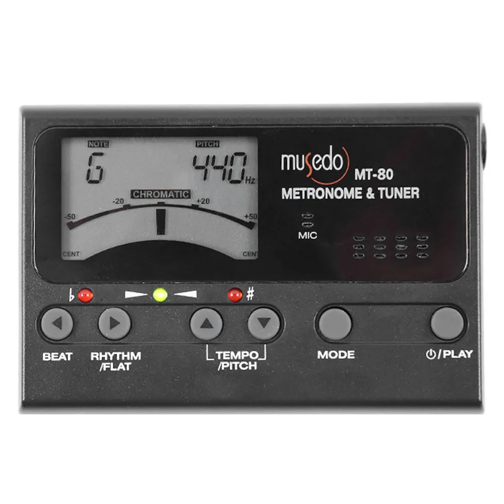 

Professional Precision MT-80 Guitar Tuner LCD Guitar Metronome Tone Generator for Chromatic Gutiar Ukulele Bass Violin