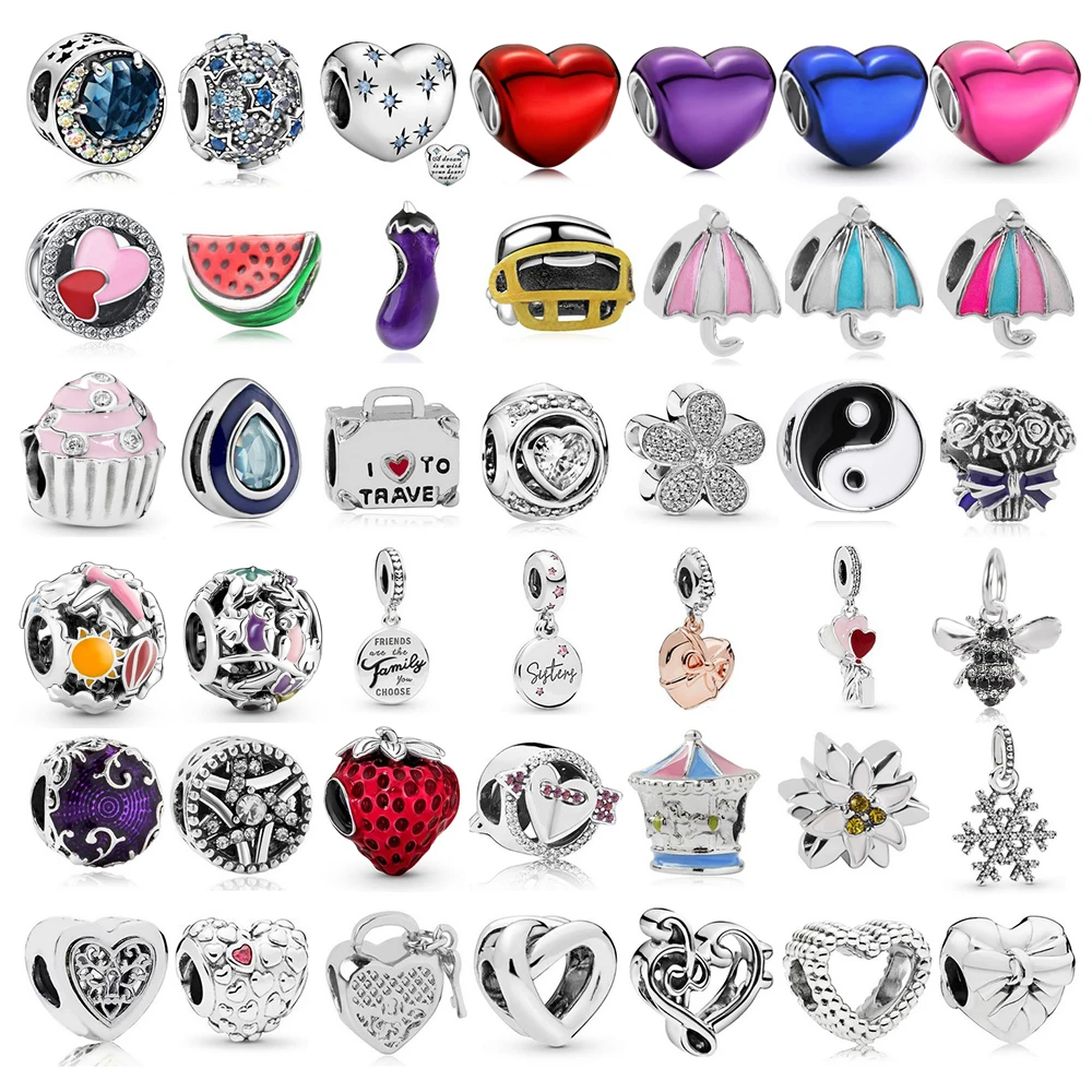 

Jewelry Women 100% 925 Sterling Silver Bangle Fit Original DIY Feminino Charms Beadeds Accessories Beads Femme Bracelets