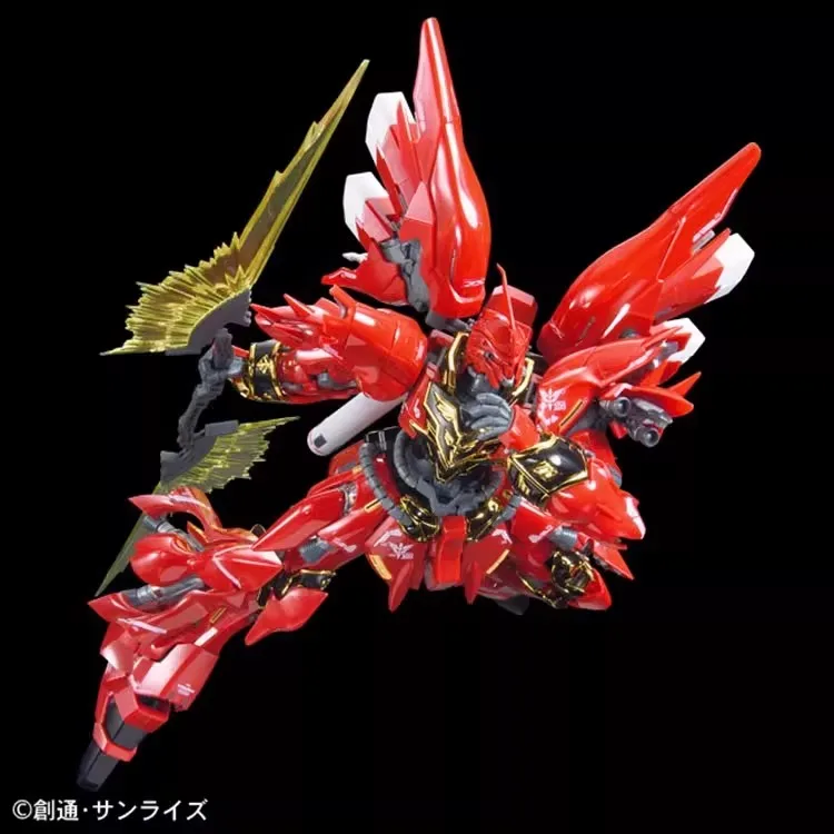 Фото Оригинальная сборная модель Bandai RG 1/144 Sinanju Gundam: Аниме-фигурка робота, коллекционная модель, игрушка, украшение, подарок для детей №4