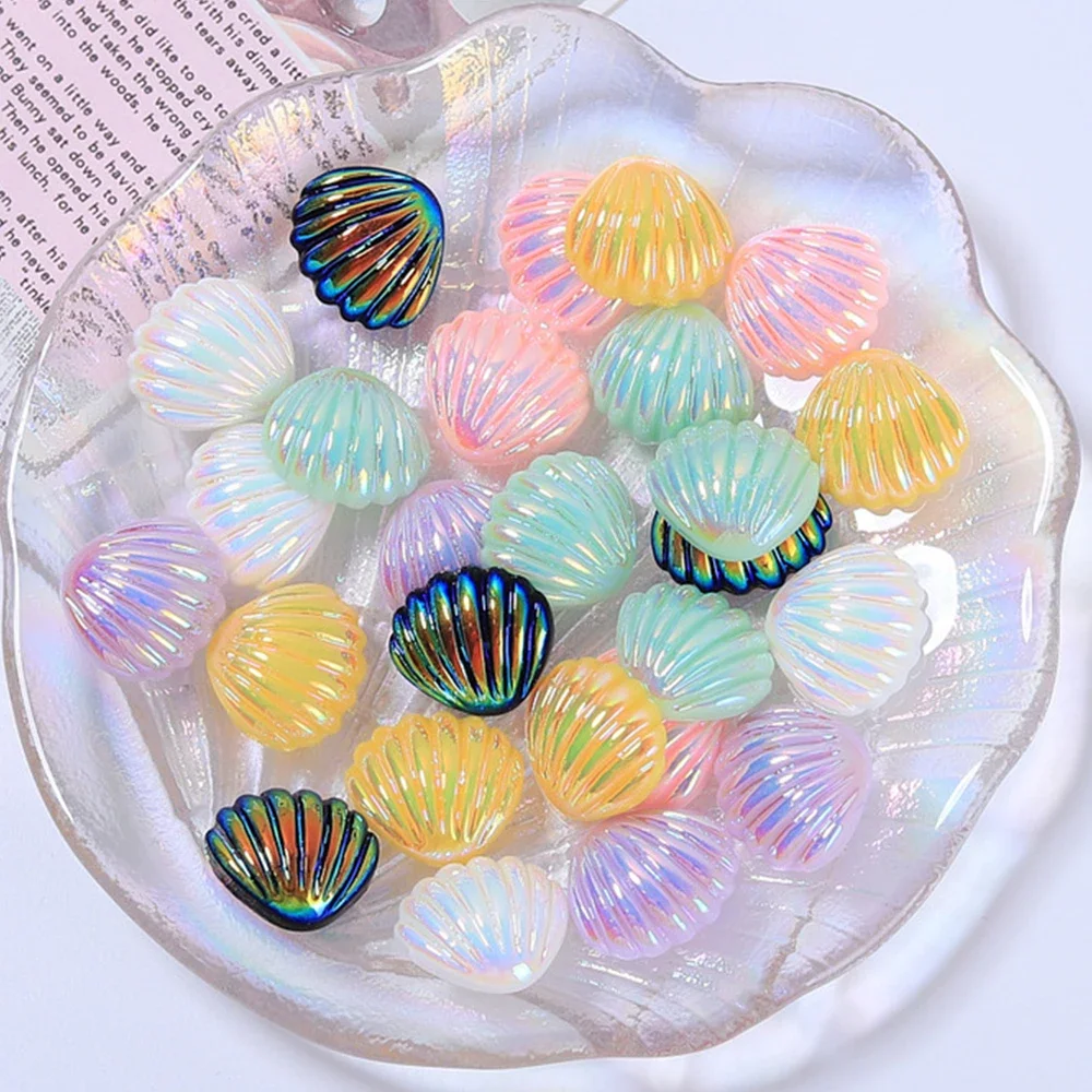 10 шт. гальванические корпуса серии миниатюрные кабошоны из смолы с плоской