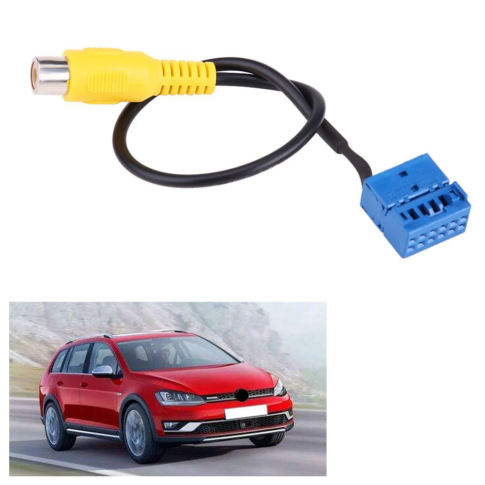

Car Rear View Camera Adapter Cable Video Connection For Skoda Volkswagen PQ MIB RCA Line