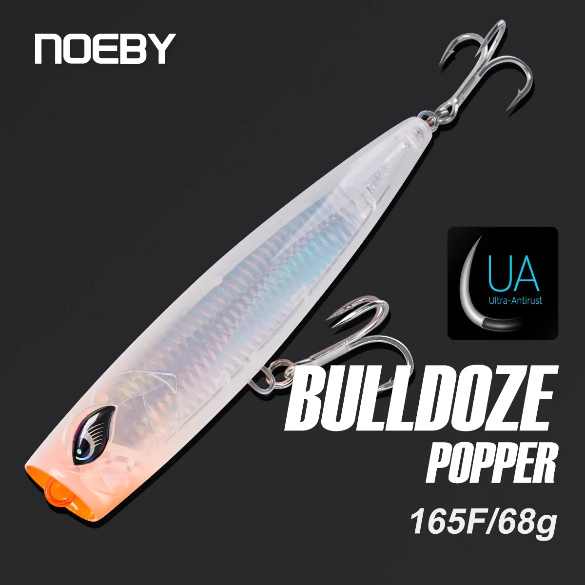 Рыболовная приманка Noeby Bulldoze Popper 165 мм 68 г Плавающая Walking The Dog Surface Воблер