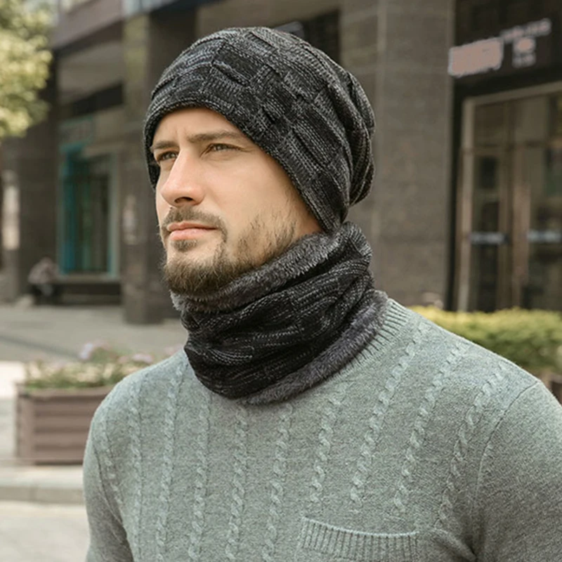 

Зимняя теплая шапка и шарф, велосипедные зимние шапочки, шапочки, теплая Модная шапка с надписью, мягкая удобная теплая шапка, толстая флисо...