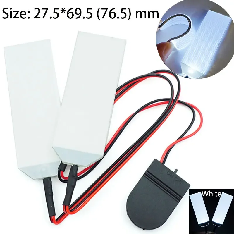 

Набор сгибаемых светодиодных глаз для Хэллоуина, 27,5x69, 5 (76,5) мм