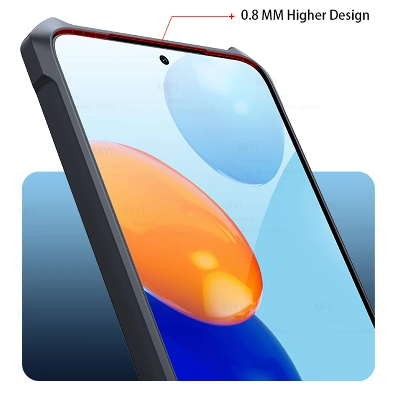 Чехол для Redmi Note 11 Pro прозрачный акриловый ударопрочный бампер из ТПУ Coque Xiaomi Redmy