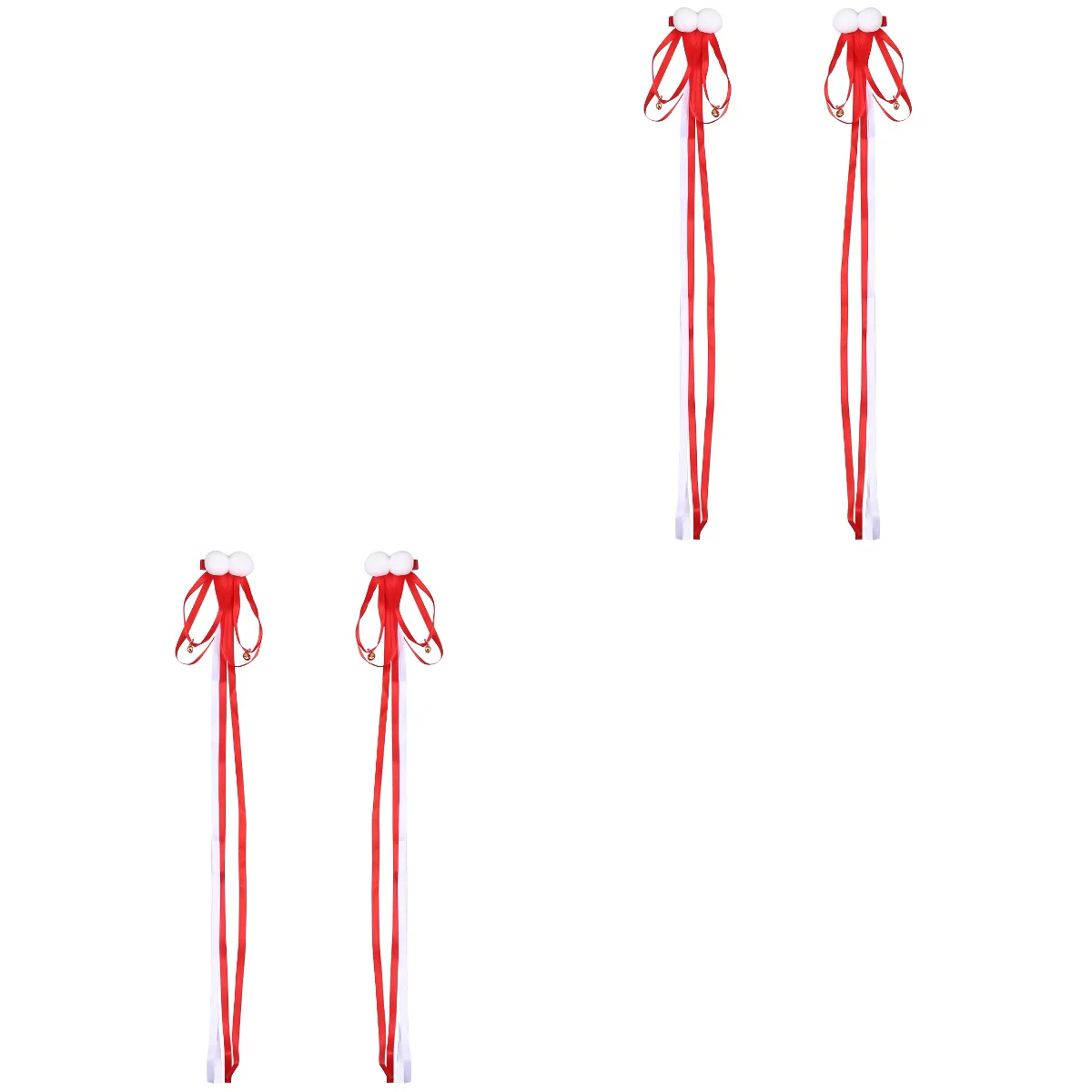 

2 Pairs Chinese Style Hairpin Clips Decor Accessories Girls Decorations Han Clothing