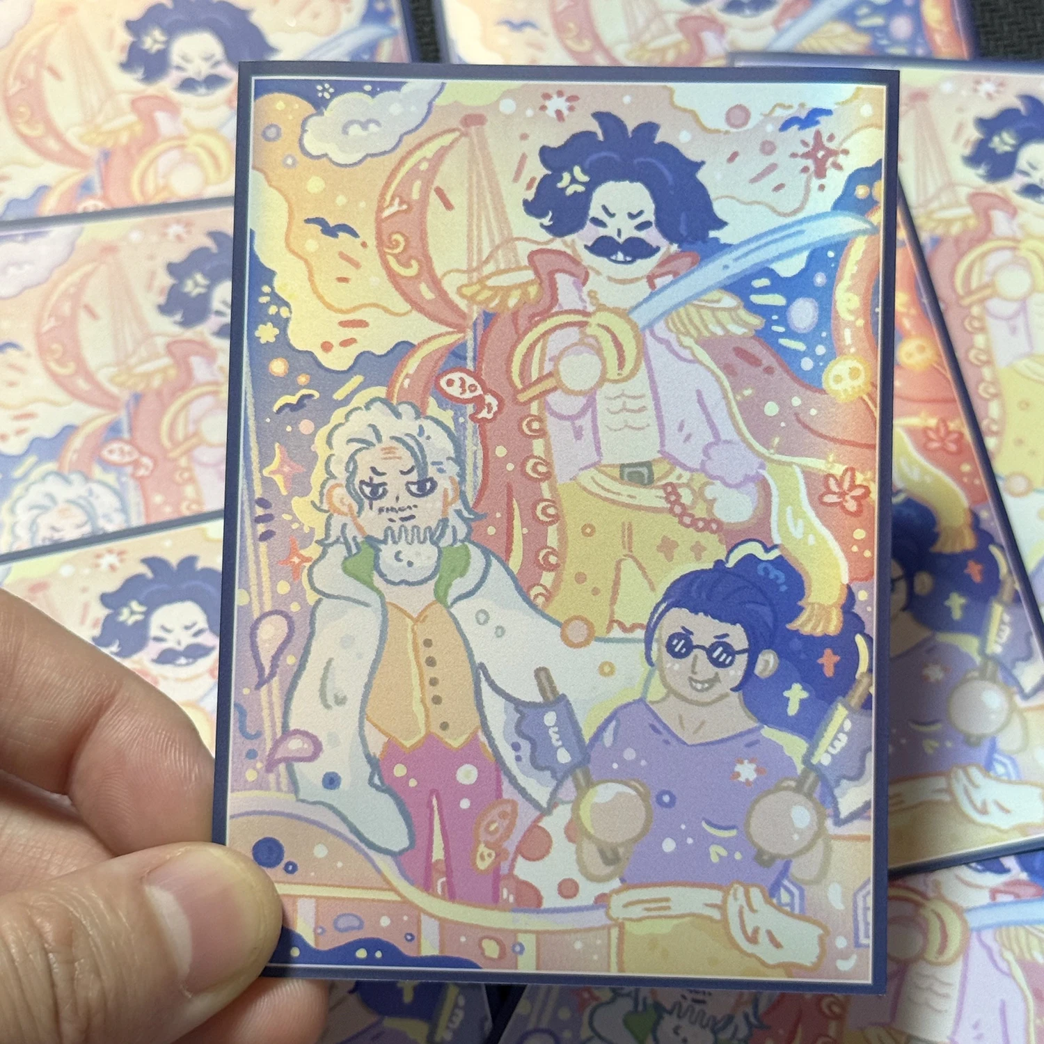 60 шт.упак. Фольгированные защитные чехлы для карт One Piece, стандартный размер, блестящие, для OPCGDPCG, настольных игр, 67x92 мм (art.: 3920db62edb52) - 3920db62edb52