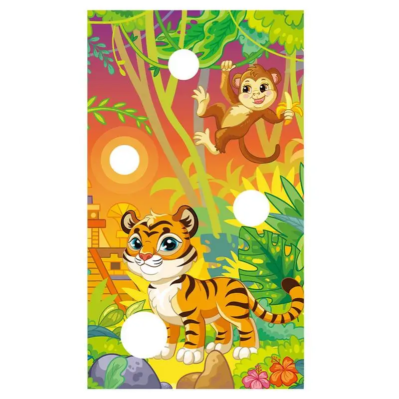 

Kids Cornhole Outdoor Games Double-Sided Foldable Cornhole Board Backyard Beach Yard Outdoor Toys Educational Toys For Toddlers