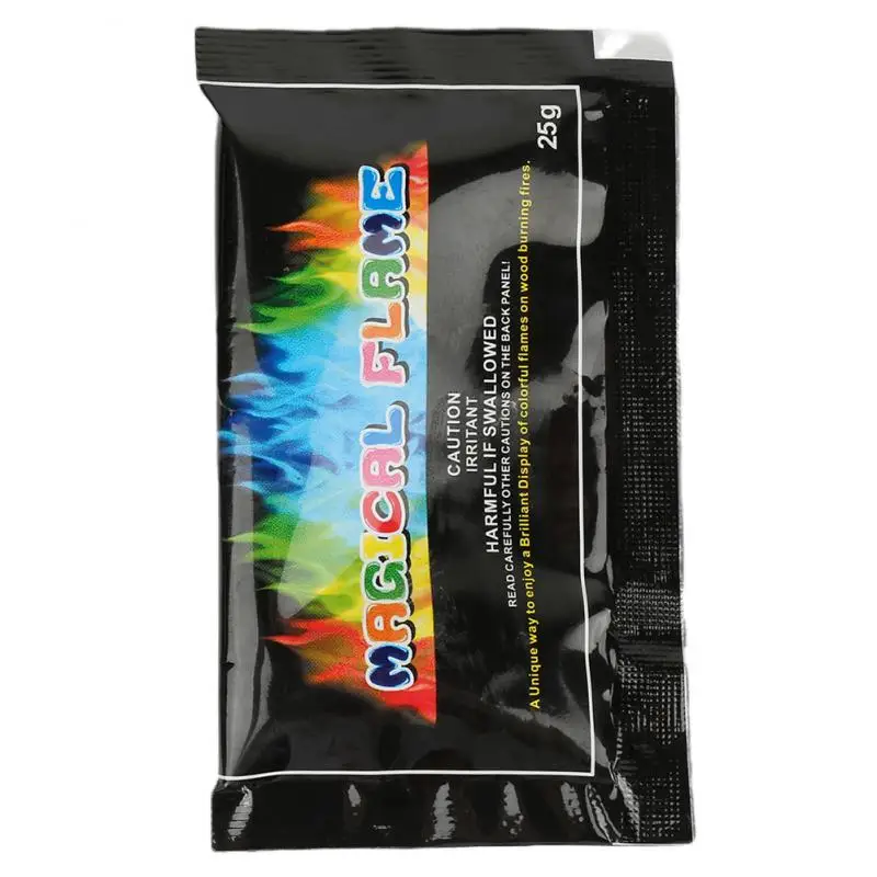 

2/4/5PCS Mystical Fire Tricks Coloured Flames Bonfire Sachets Fireplace Pit Patio Color Toy Magicians Pyrotechnics