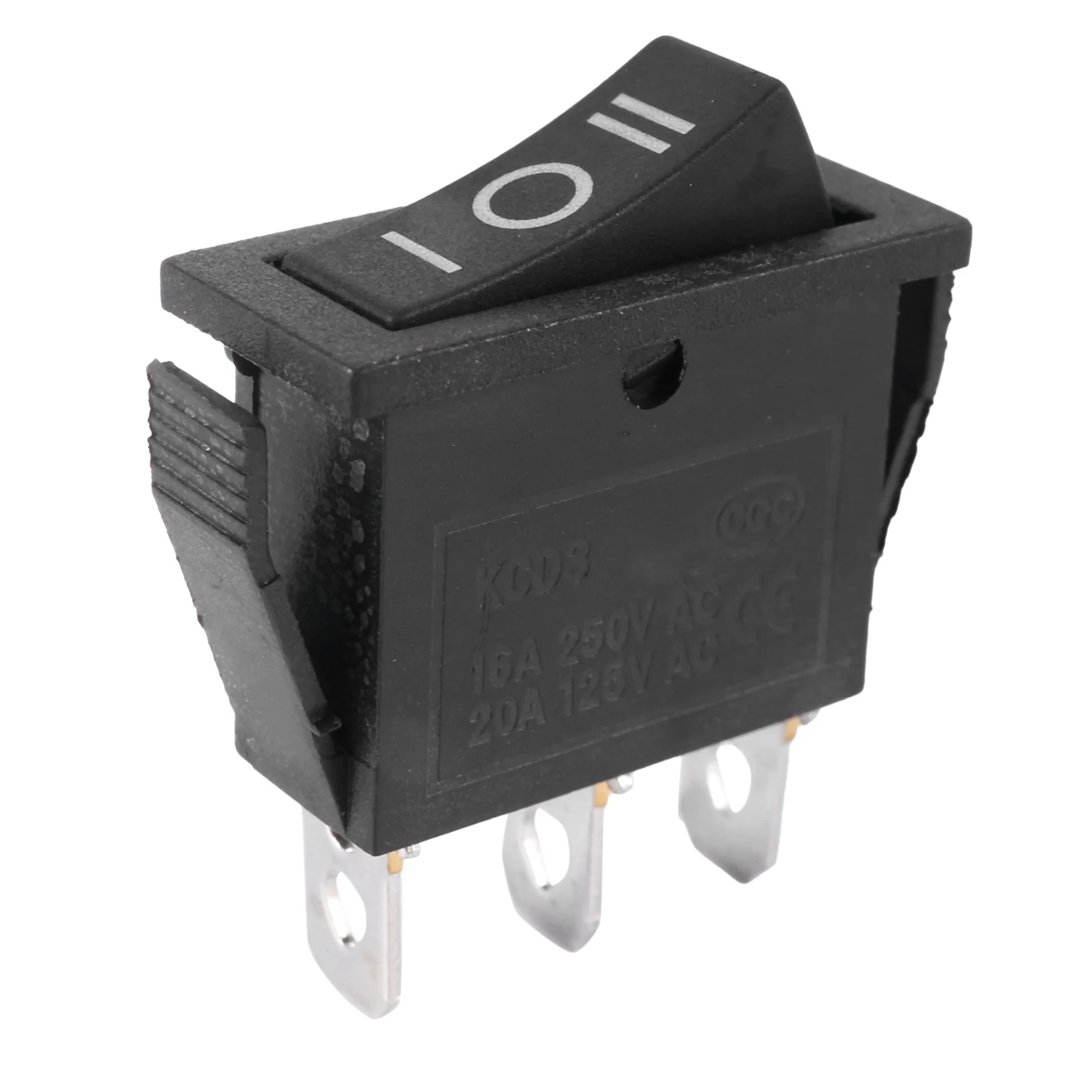 AC15A/250V 20A/125V 3-контактный SPDT ВКЛ-ВЫКЛ 3-позиционный кнопочный переключатель