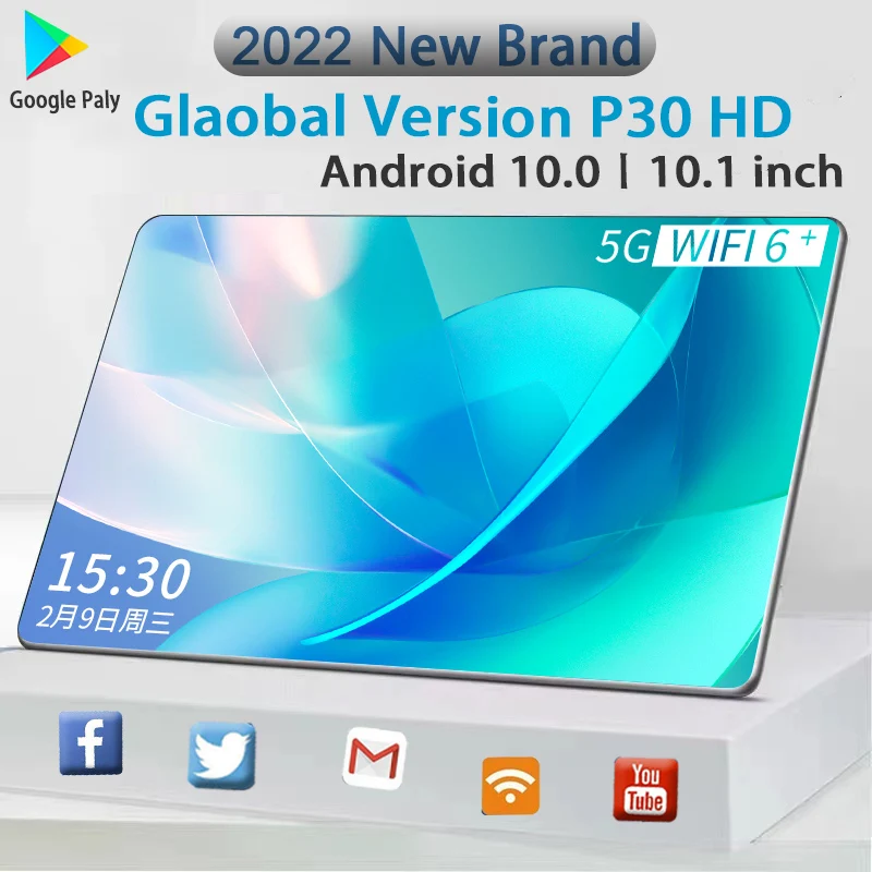 

2022 New 10.1 Inch 8GB+128GB Android 10.0 Tablet Pc 1280X800 IPS Screen 4G Dual SIM Calling Mobile Phone Tablet PC