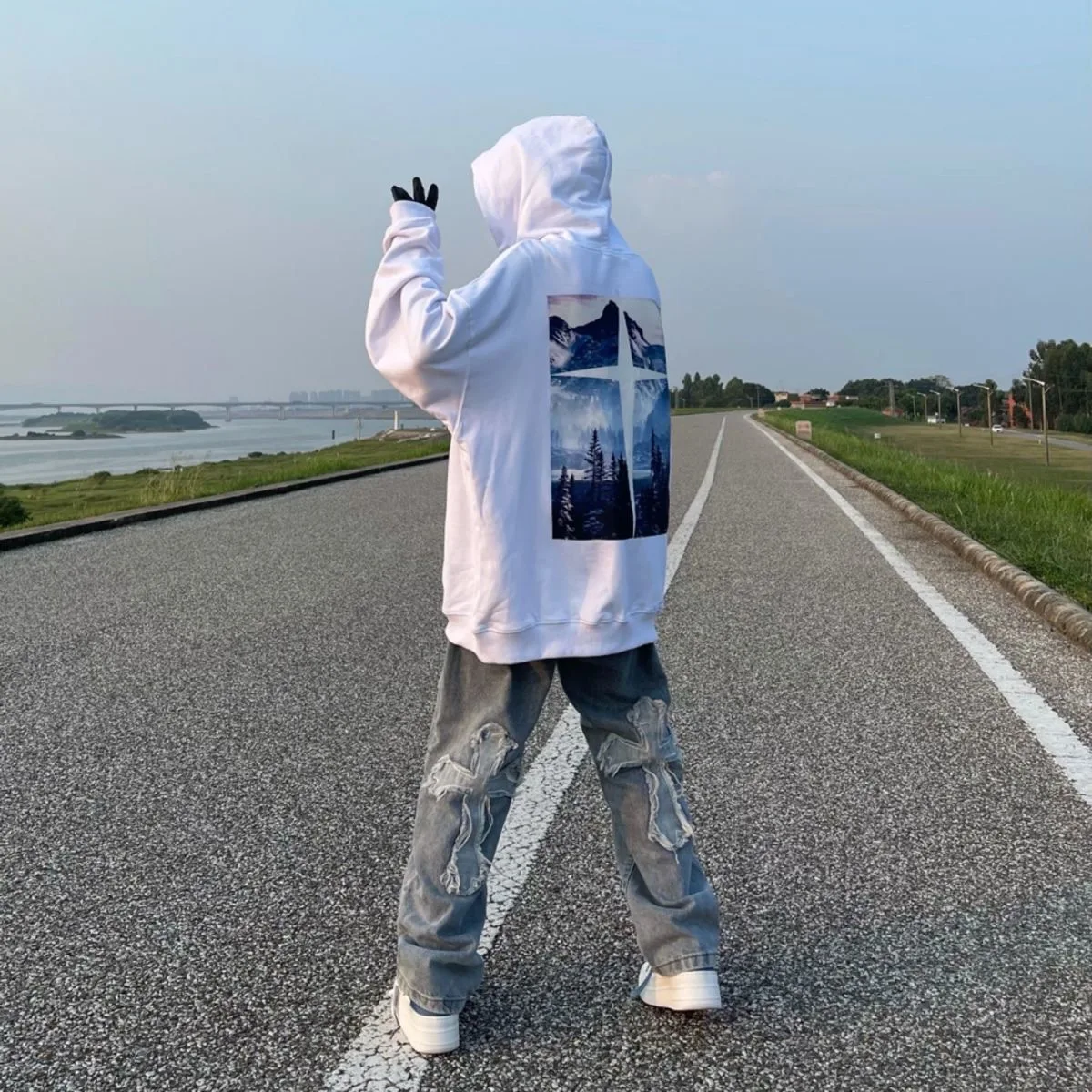 ICCLEK Men's Jeans Fashion Jeans New Jeans Men's Casual Pants Cross Jeans