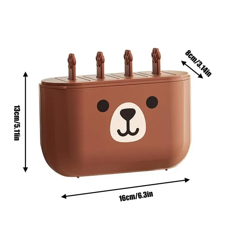 Полость пищевая форма для мороженого коробка мультяшное силиконовое мороженое