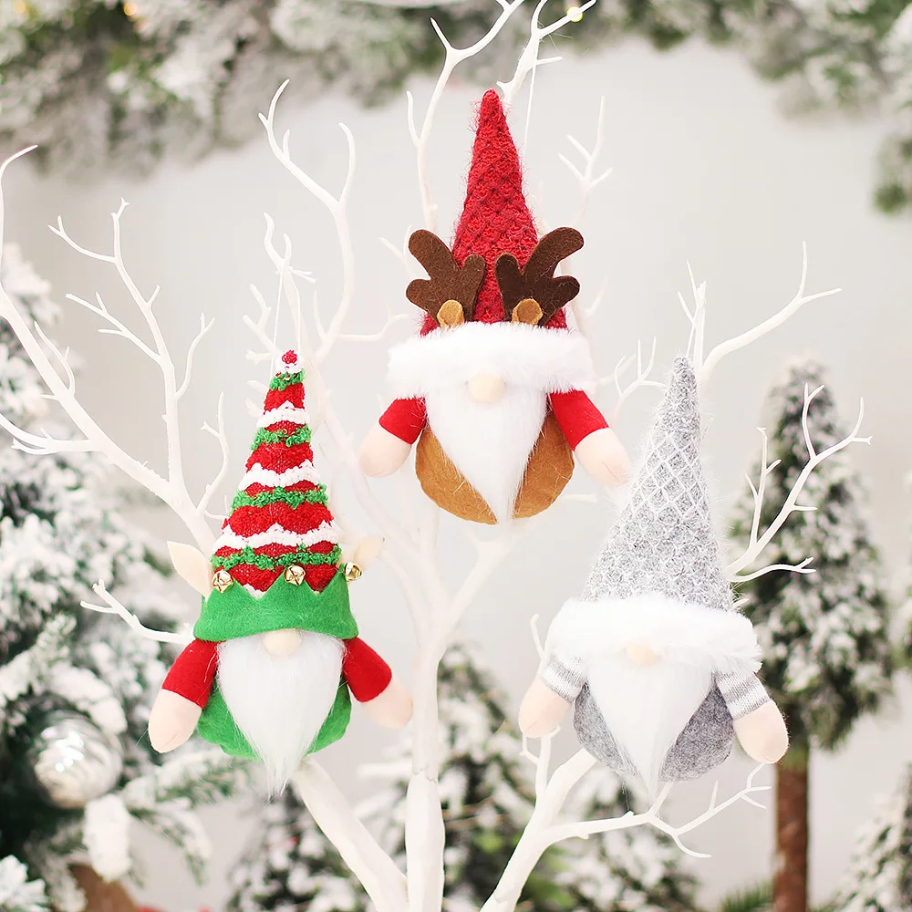 

Christmas Decorations No Face Doll Doll Hanging Pieces Christmas Tree Pendant Woodsmen Hanging Ornaments Wall Decoration
