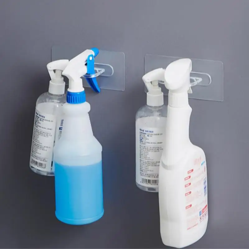 

4-8pcs/set Self Adhesive Wall Hook Hanger Strong Transparent Hooks Suction Cup Sucker Wall Holder For Kitchen Bathroom Hooks