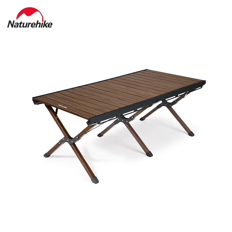 

Naturehike Outdoor Camping Table Aluminum Alloy Egg Roll Table Portable Widened Ultralight Outdoor Camp Furniture Folding Table