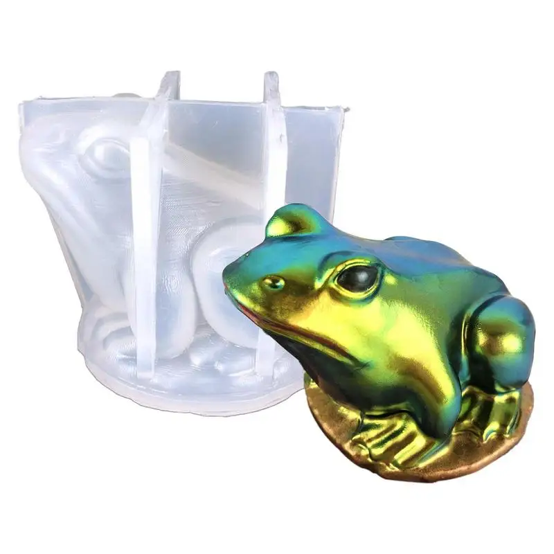 

Frog Epoxy Resin Molds Cartoon Frog Animal Silicone Mold 3D Easter DIY Handmade Products Scented Gypsum Ornaments Resin Mold