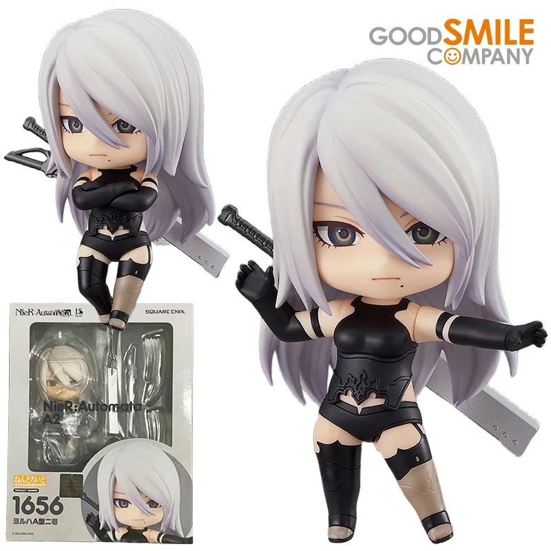 Фото GSC 1656 SE NENDOROID YoRHa Type A No.2 A2 Фигурки NieR: Automata Аниме Модель Комплект Игрушки для Мальчиков Оригинальная Коллекция Коробки №1