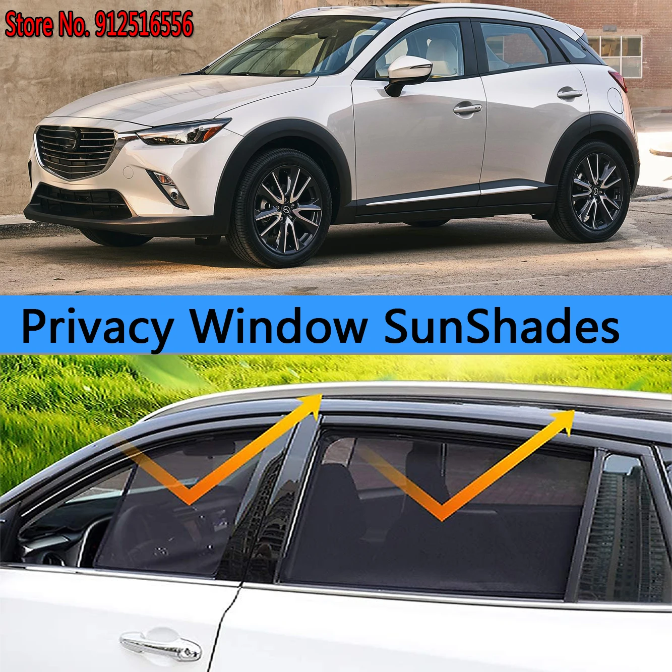 

Side Sun Shade Shading Protection Window SunShade Sunshield Car Accseeories For Mazda CX-3 CX3 CX 3 Sport DK 2014 - 2022