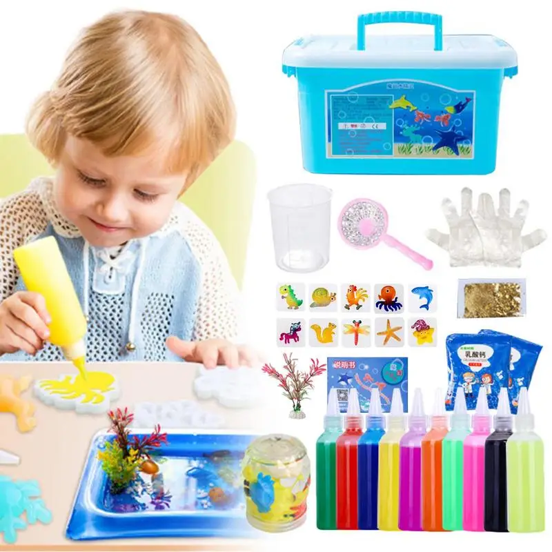 

3D Волшебная детская игрушка ручной работы, волшебный водный эльф, сделай сам, морское существо, искусственное существо для детей, 10 форм, мультяшное животное