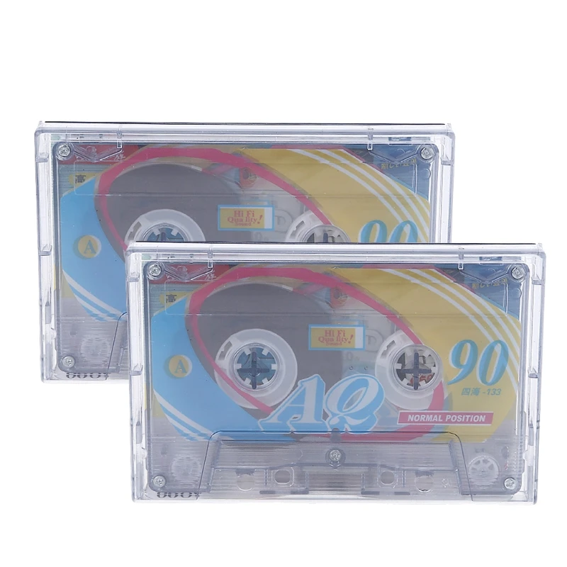 

2Pcs Newly Standard Cassette Blank Tape Player Empty Tape With 60 Mins Magnetic Tape for Speech Recording