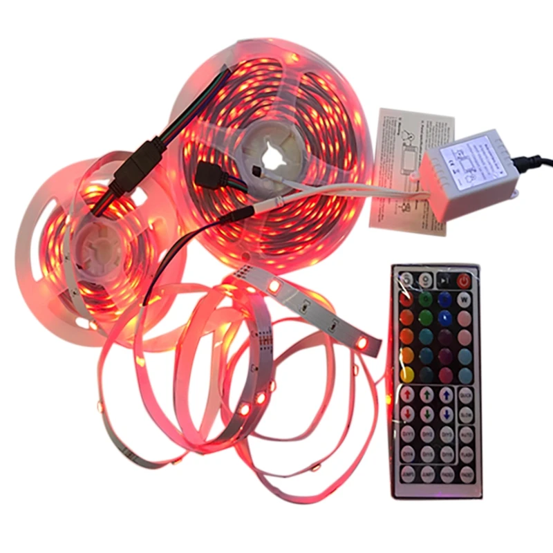 

5 Meters Led Strip 3528RGB Set + 44 Keys Remote Control + 2A Transformer Waterproof EU Plug