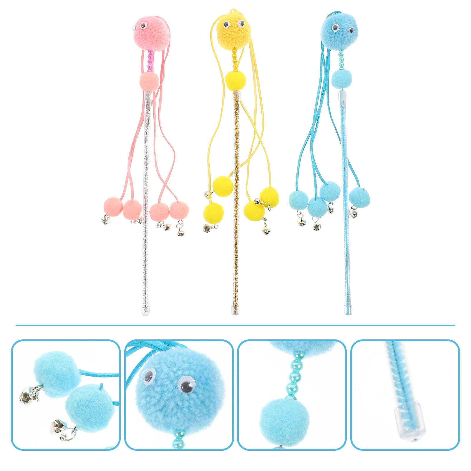 

Cat Wandteaserinteractive Plaything Indoorcats Wands Fishing Pole Teasing