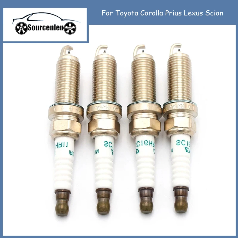 

4pcs 90919-01253 SC20HR11 Brand New Iridium Spark Plug for Toyota Corolla Prius Lexus Scion 90919 01253 SC20HR-11 9091901253