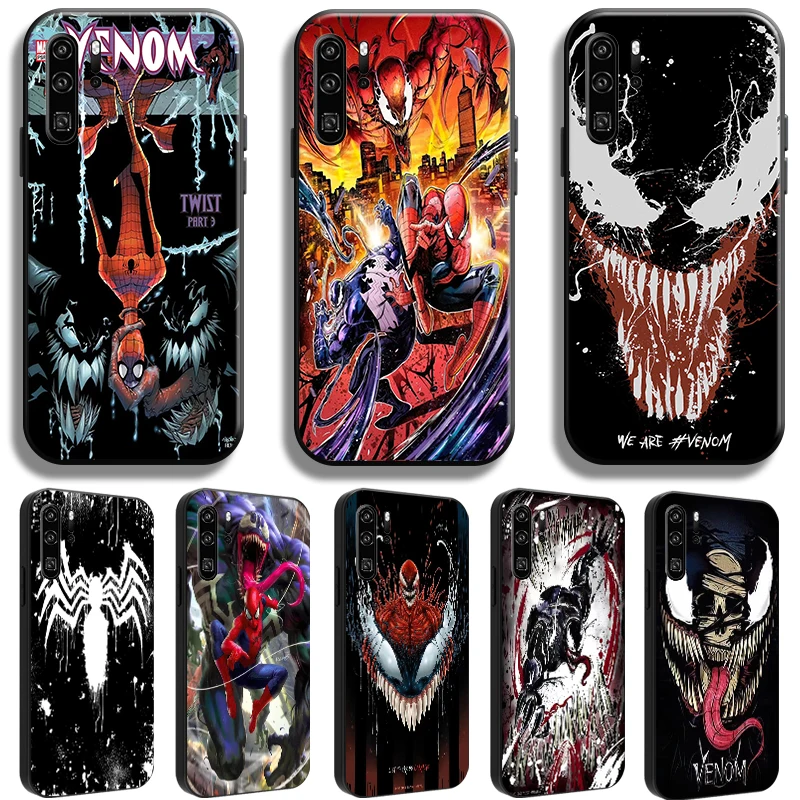 

Spiderman Venom Iron Man For Huawei P50 P40 P30 P20 Pro Lite 5G P Smart Z 2019 2021 Phone Case Soft Full Protection Carcasa
