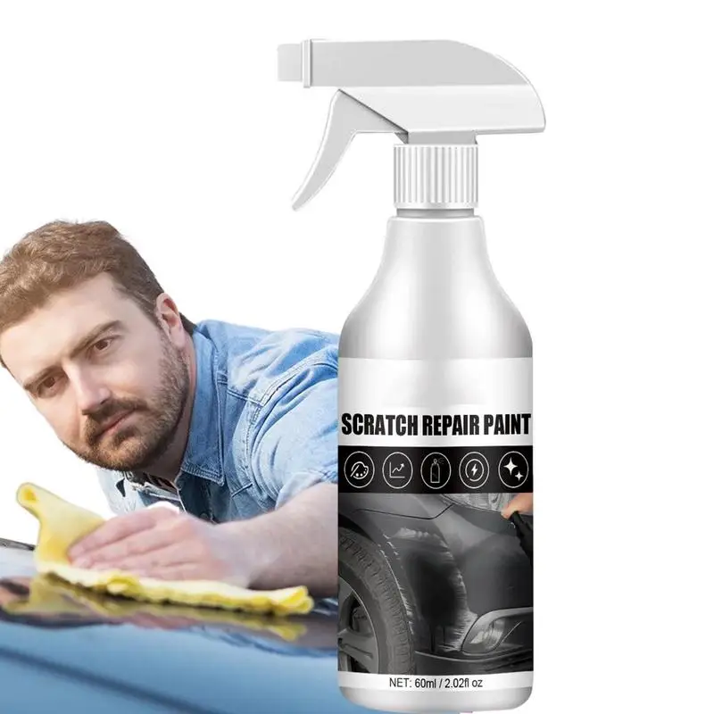 

Спрей для ремонта царапин автомобиля, портативный черный и белый цвет, 60 мл