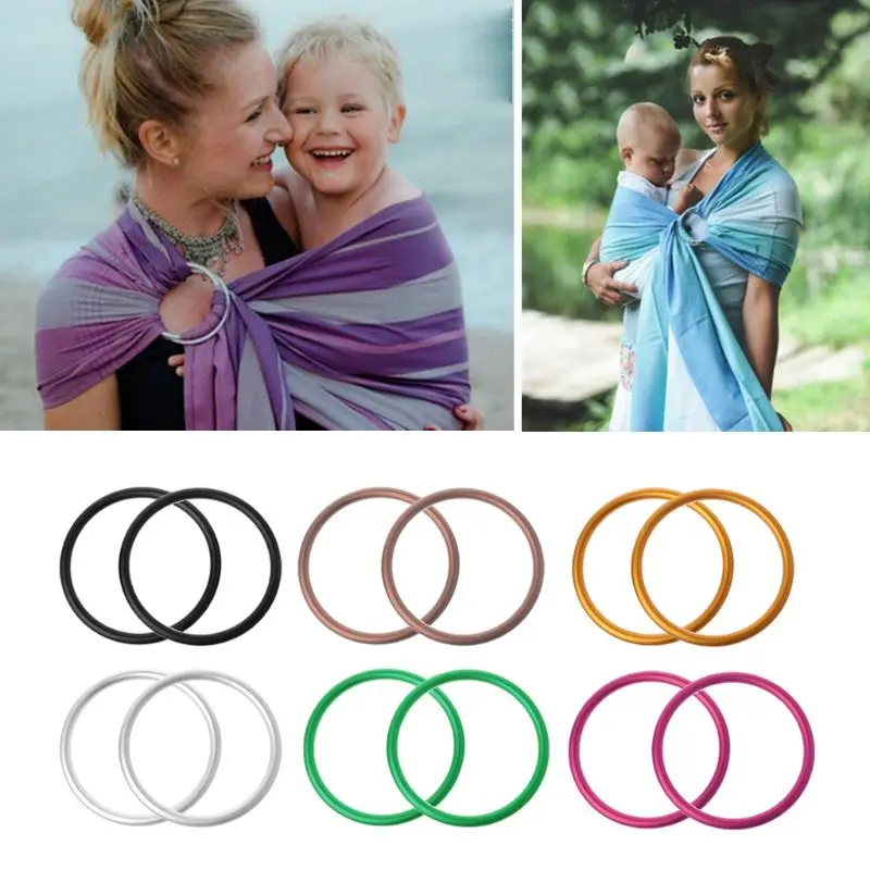 

2Pcs/Set Baby Sling Rings Baby Carriers Aluminium Circle For Baby Carriers Slings High Quality Baby Carriers Accessorie A2UB