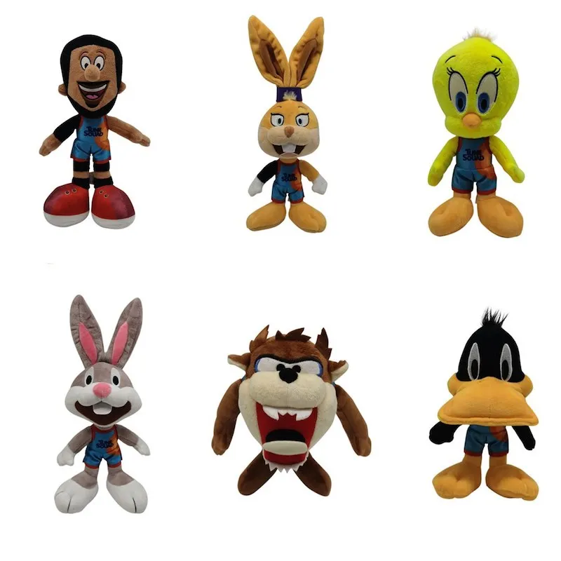 

Space Jam 2 A New Legacy James Bugs Bunny Lola Bunny Rabbit Duck Cartoon Movie Plush Toy Stuffed Animals Collection Gift Toys