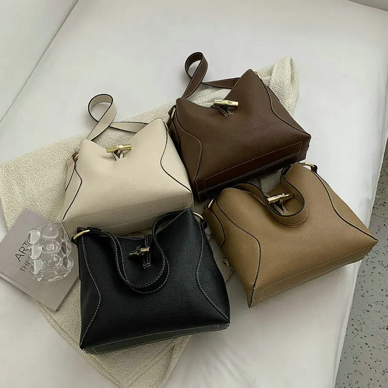 

Женская сумка-мешок большой емкости, новинка 2022, Корейская версия джокера, модная удобная сумка через плечо для матерей