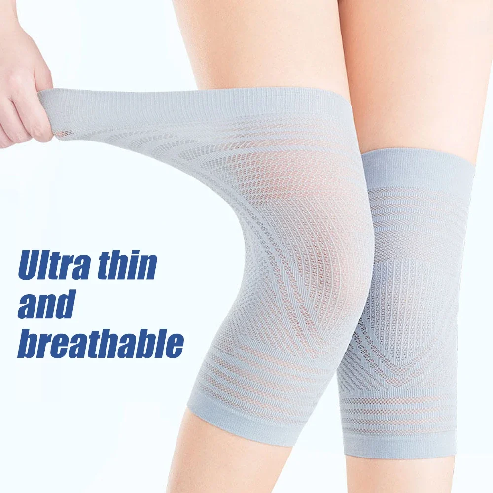 1 пара легкие дышащие Компрессионные рукава для колена