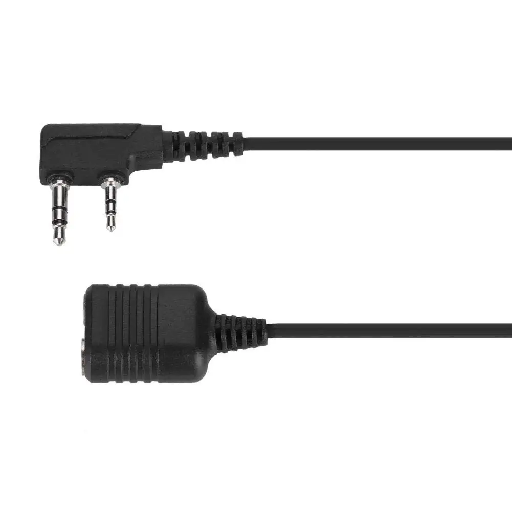 Risenke K Type Walkie Talkie Accessories Cable for Kenwood Baofeng and All K-head Walkie-talkies 2-Pin Handheld Mic Cables